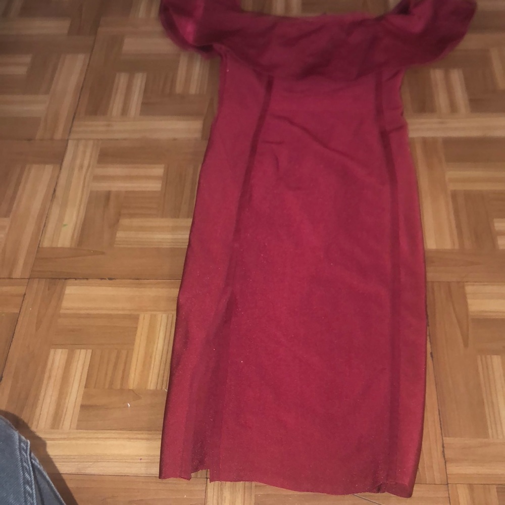 Cranberry red dress from fashionova